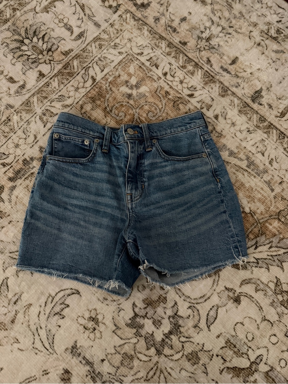 J. Crew Denim Cutoff Shorts in Blue Wash